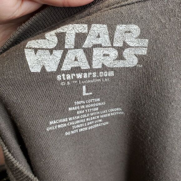 STAR WARS gray shirt rebel alliance x-wing ship t-shirt unisex L - Picture 4 of 5